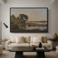 Landscape with a River, 1892 - Floater Framed Canvas Print