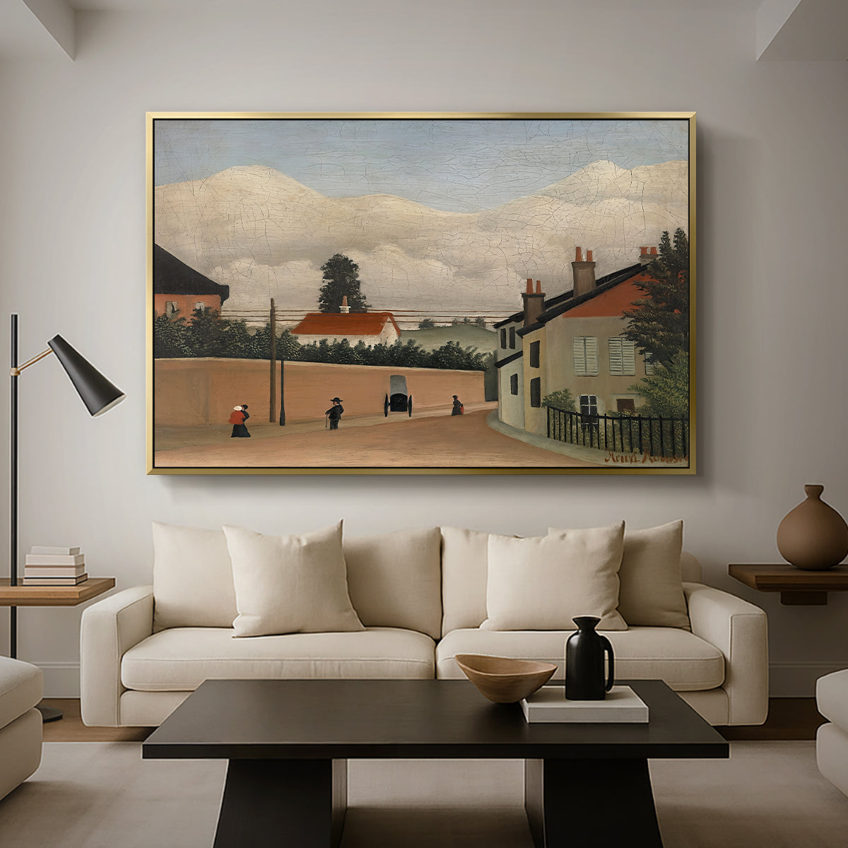 Outskirts of Paris, c. 1906-1910 - Floater Framed Canvas Print
