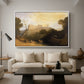 Linlithgow Palace, c. 1807 - Floater Framed Canvas Print
