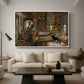 The Harem, 1876 - Floater Framed Canvas Print