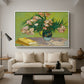 Vase with Oleanders and Books, 1888 - Floater Framed Canvas Print