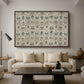 Long Cushion Cover (Printed Textile), c. 1600 - Floater Framed Canvas Print