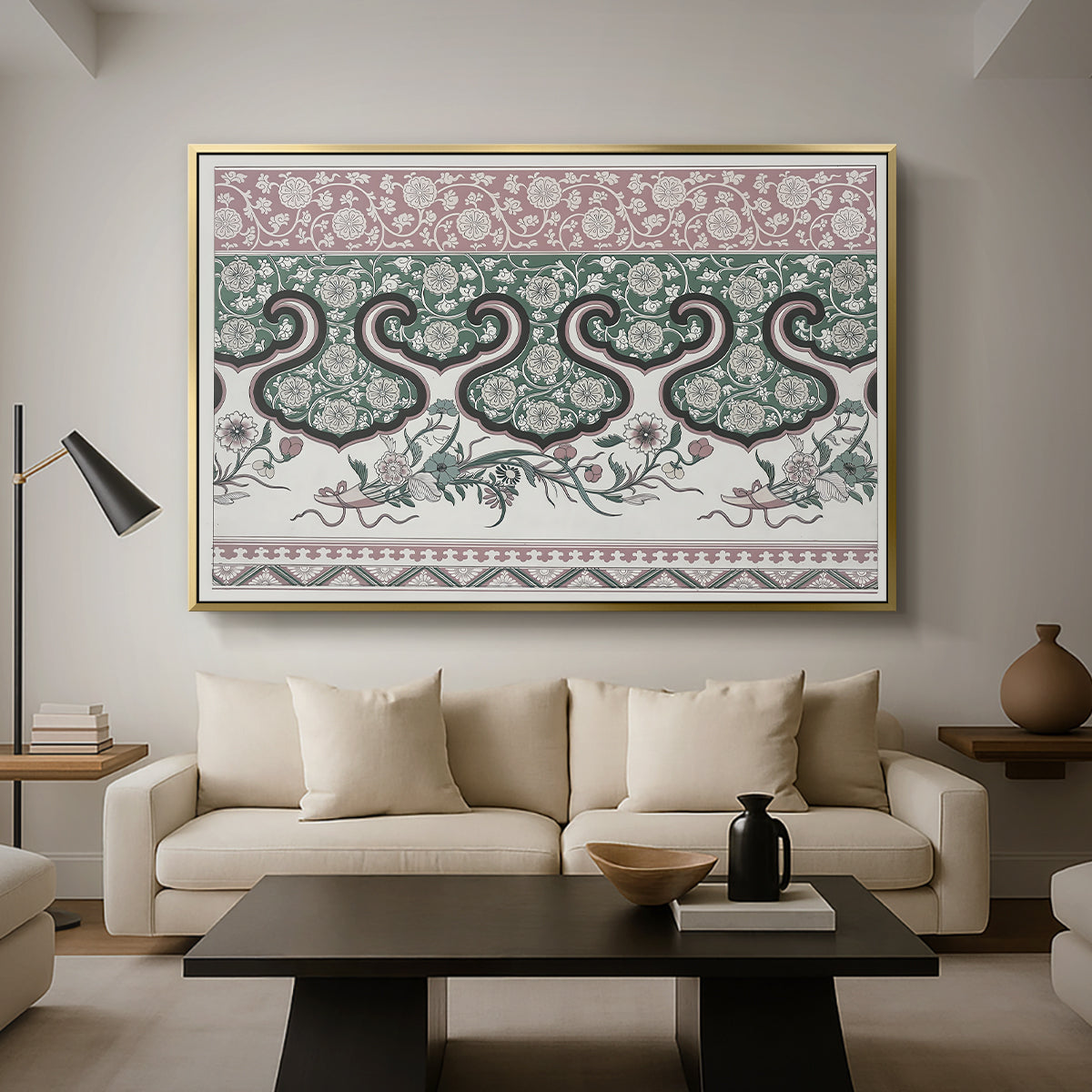 Examples of Chinese Ornament, Pl. LXXVI, 1867 - Floater Framed Canvas Print