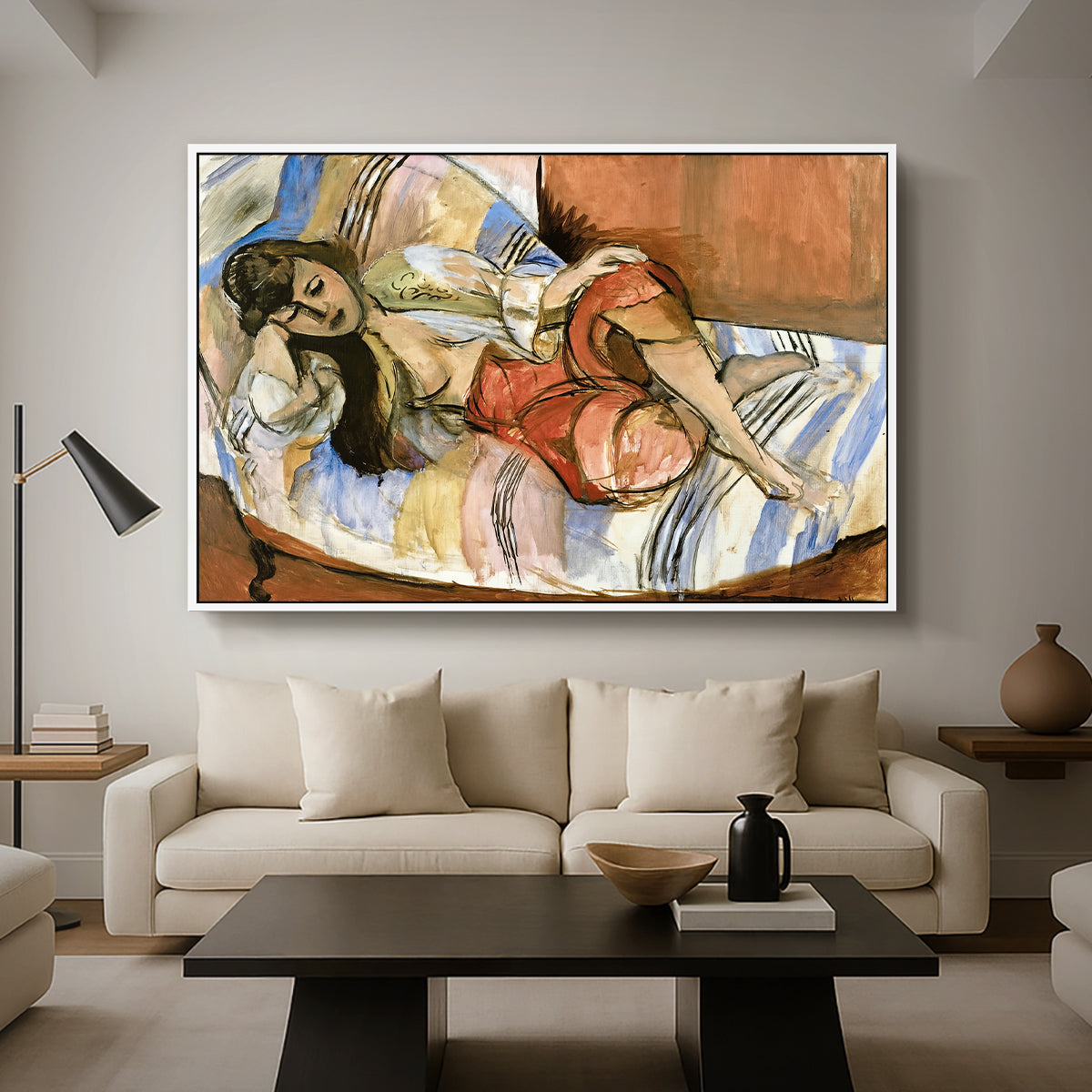 Odalisque, 1923 - Floater Framed Canvas Print