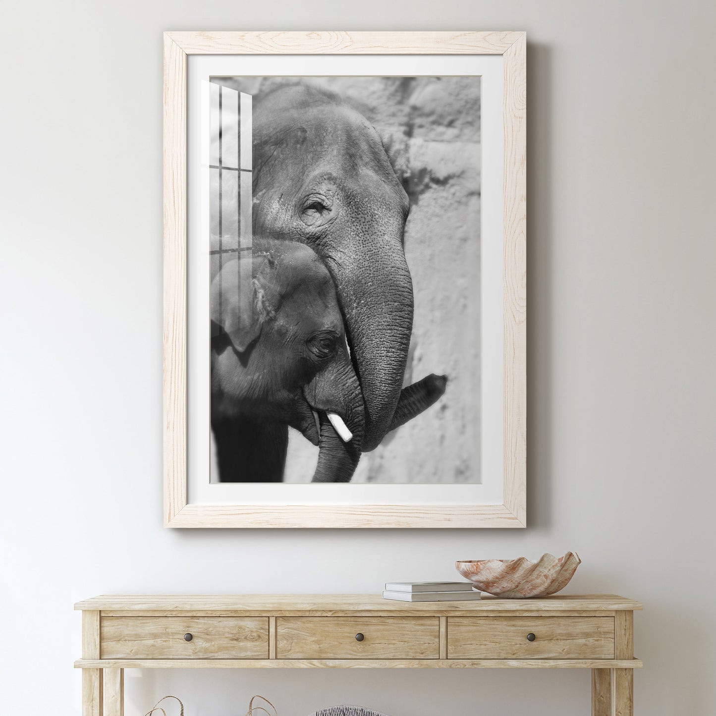 Tender Moment - Premium Framed Print - Distressed Barnwood Frame - Ready to Hang