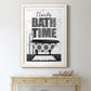 Bath Time - Premium Framed Print - Distressed Barnwood Frame - Ready to Hang