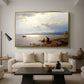 On the Banks of the Chiemsee, 1871 - Floater Framed Canvas Print