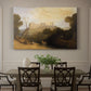 Canvas art print featuring a historic palace set within landscape with water and surrounding terrain, showcased as a statement wall artwork