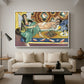 Odalisques Playing Checkers (Odalisques jouant aux dames), 1928 - Floater Framed Canvas Print
