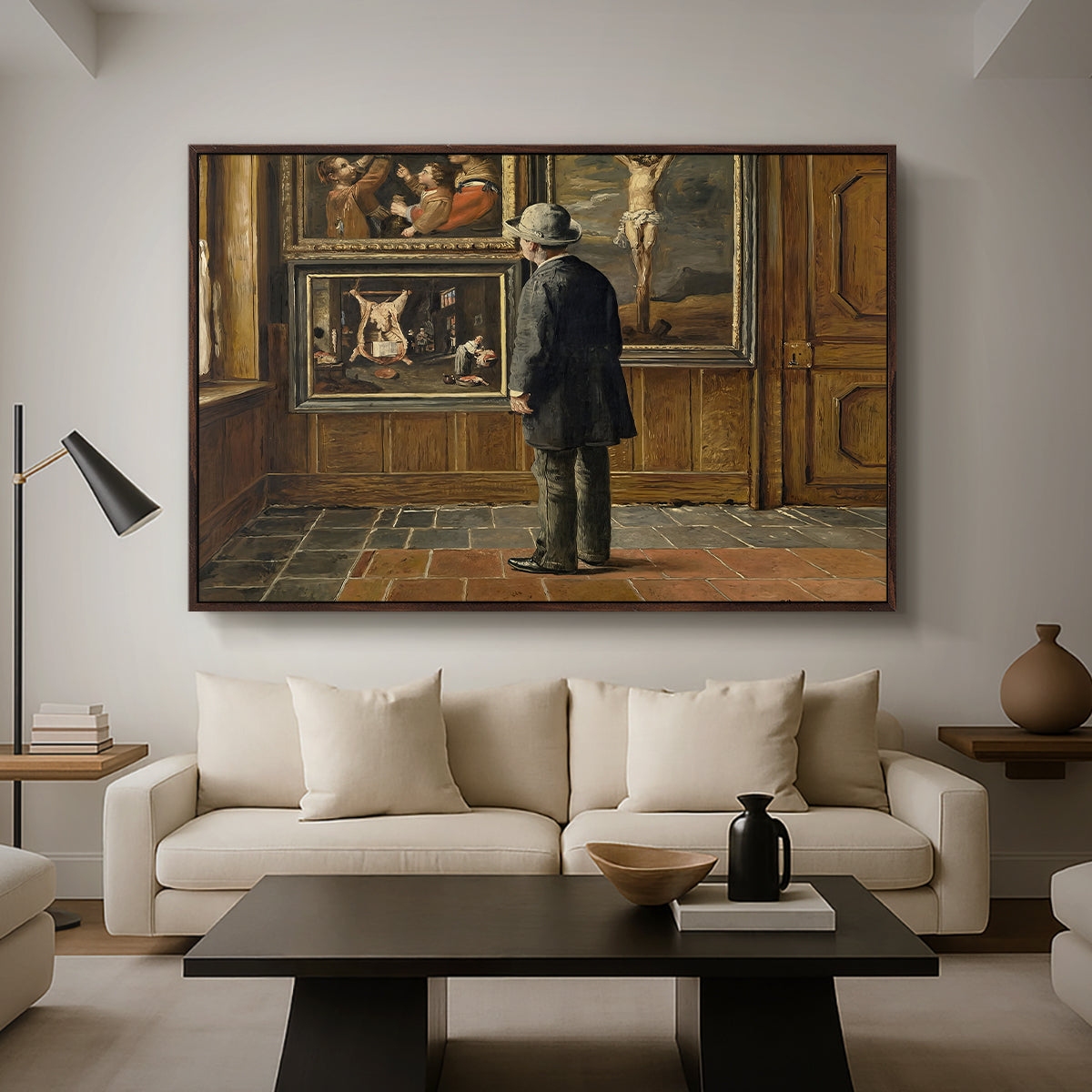 The Picture Lover, 1884 - Floater Framed Canvas Print