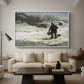 Tøsne, 1895 - Floater Framed Canvas Print