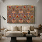 Snakeshead - Red/Cumin, c. 1876 - Floater Framed Canvas Print