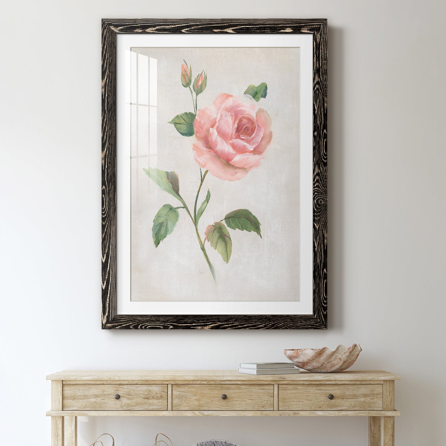 Grandiflora I - Premium Framed Print - Distressed Barnwood Frame - Ready to Hang