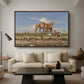 On the Banks of the Nile, Upper Egypt, 1876 - Floater Framed Canvas Print