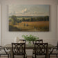 Canvas art print featuring an open field with path through crops under wide sky, showcased as a statement wall artwork