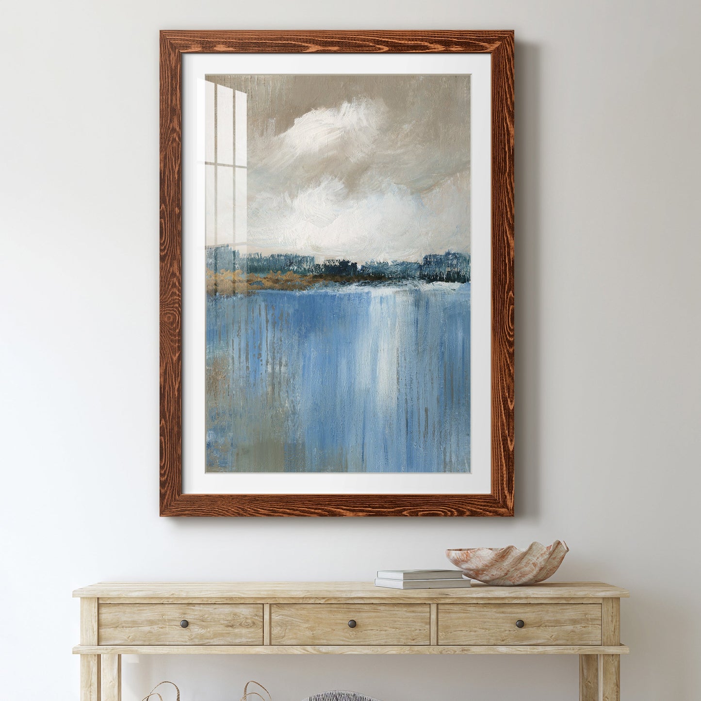 Wind and Water - Premium Framed Print - Distressed Barnwood Frame - Ready to Hang