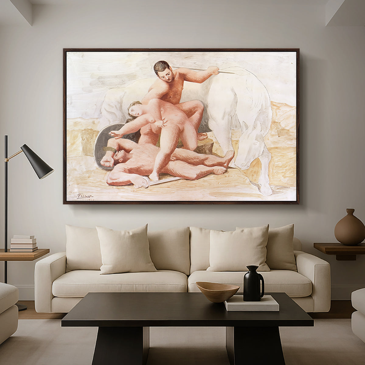 The Abduction, 1920 - Floater Framed Canvas Print