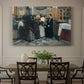 Canvas art print featuring figures gathered indoors kissing religious relic in ceremonial setting, showcased as a statement wall artwork