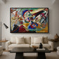 Fragment 2 for Composition VII, 1913 - Floater Framed Canvas Print
