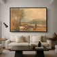 Lulworth Castle, Dorset, c. 1820 - Floater Framed Canvas Print