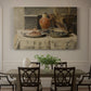 Canvas art print featuring a simple still life arrangement with jar and objects on table, showcased as a statement wall artwork