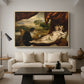 Venus and the Lute Player, c. 1565-1570 - Floater Framed Canvas Print