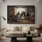 A Group of Danish Artists in Rome, 1837 - Floater Framed Canvas Print
