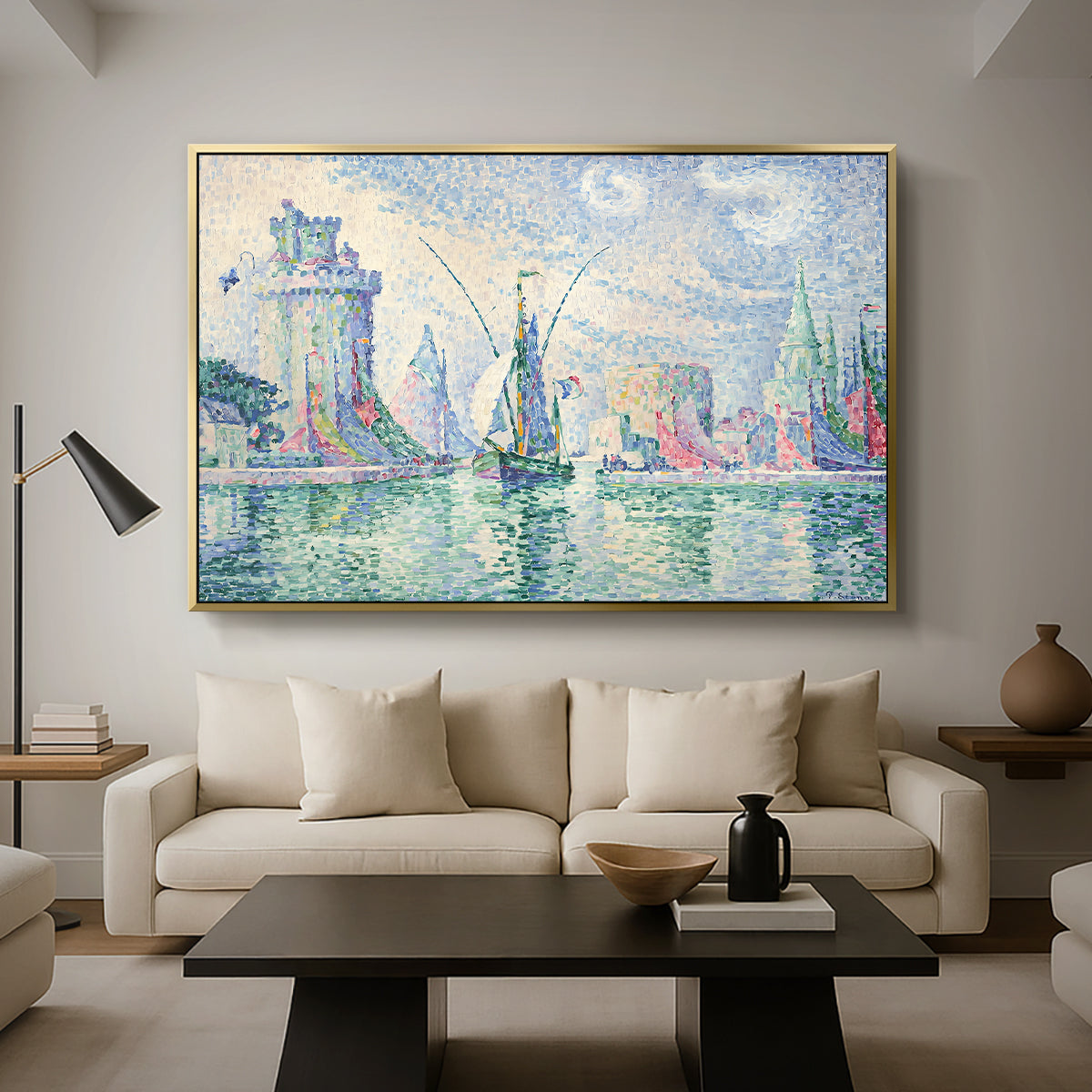 The Green Towers (Les tours vertes, la Rochelle), 1913 - Floater Framed Canvas Print
