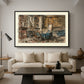 Cabinet de Flaubert à Croisset, 1874 - Floater Framed Canvas Print