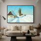 Shoveling Snow on a Beautiful Winter Day, c. 1898 - Floater Framed Canvas Print