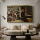 The Plate Printer, 1875 - Floater Framed Canvas Print
