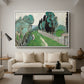 Landscape with Cypresses and Olive Trees near Nice, c. 1918 - Floater Framed Canvas Print