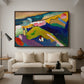 Murnau Mountain Landscape with Church, 1910 - Floater Framed Canvas Print