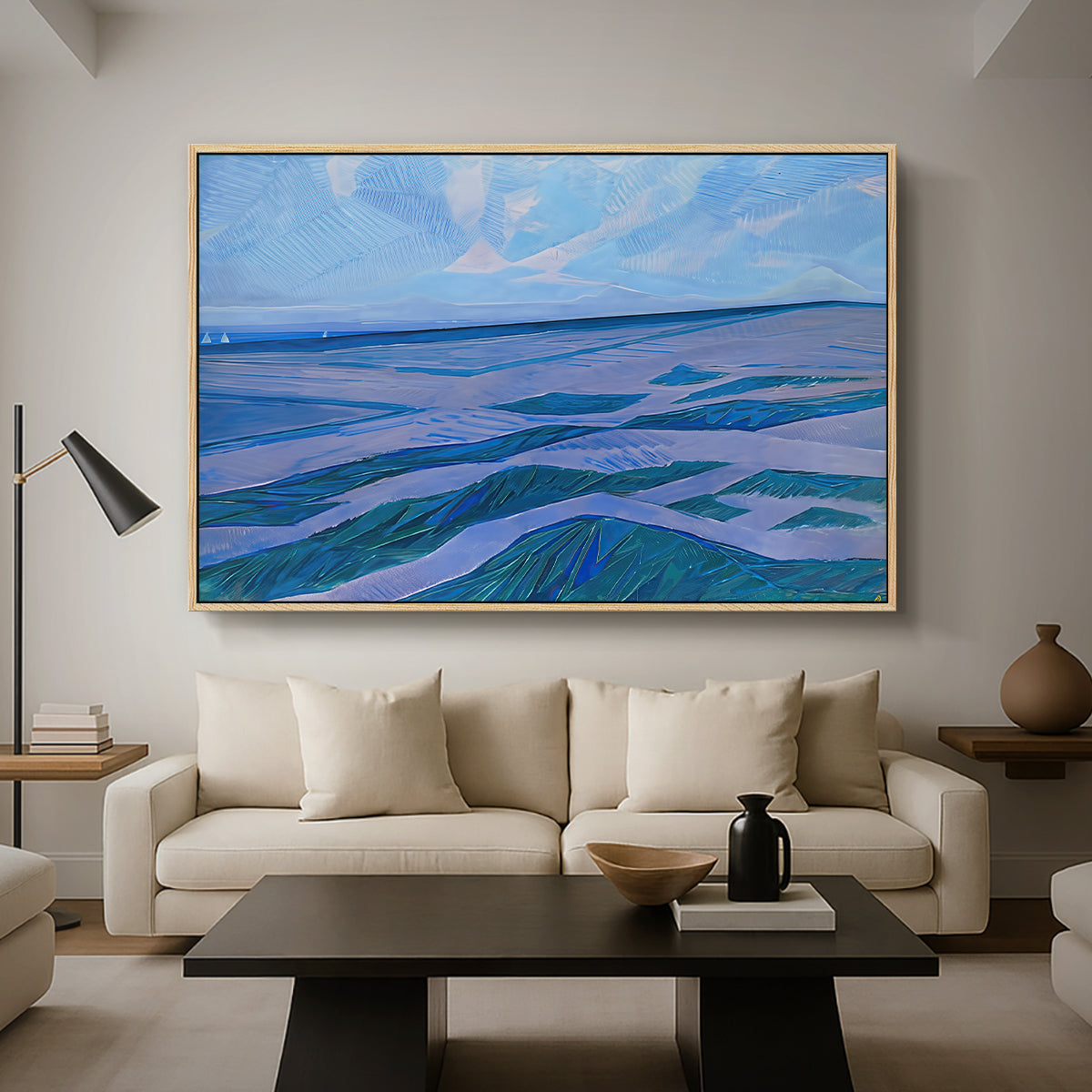 Dune Landscape, 1911 - Floater Framed Canvas Print