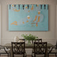 Canvas art print featuring an interior scene with seated figures in patterned, colorful environment, showcased as a statement wall artwork