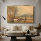 Lulworth Castle, Dorset, c. 1820 - Floater Framed Canvas Print