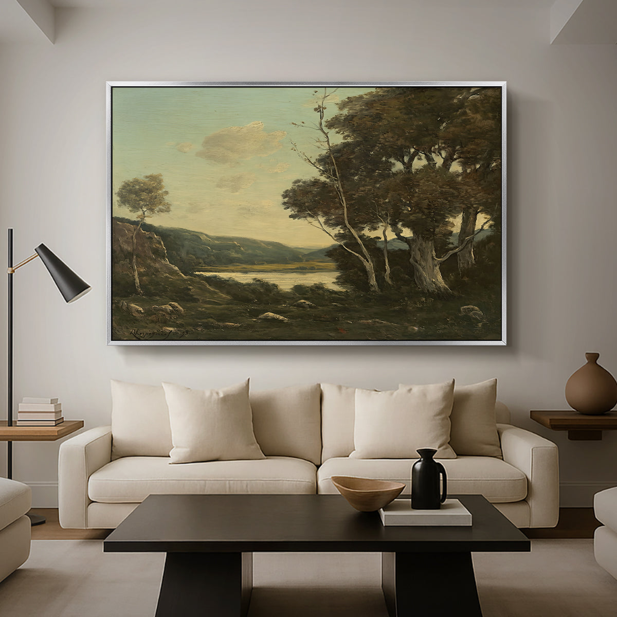 Landscape, 1898 - Floater Framed Canvas Print