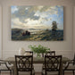 Canvas art print featuring a breezy coastal landscape with waves, boats, and open sky, showcased as a statement wall artwork