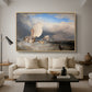 Fishing Boats with Hucksters Bargaining for Fish, 1837-1838 - Floater Framed Canvas Print