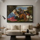 The Holy Family with a Shepherd, c. 1510 - Floater Framed Canvas Print