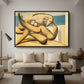 Figures at the Seaside (The Kiss), 1931 - Floater Framed Canvas Print