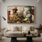 The Wolf and Fox Hunt, c. 1616 - Floater Framed Canvas Print