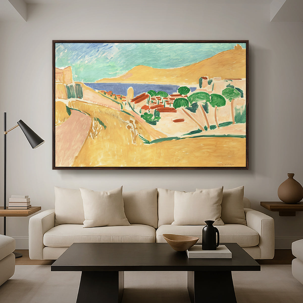 Collioure in August, c. 1911 - Floater Framed Canvas Print