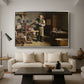 The Plate Printer, 1875 - Floater Framed Canvas Print