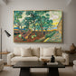 The Garden of Saint-Paul Hospital, 1889 - Floater Framed Canvas Print
