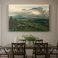 Canvas art print featuring a town set within landscape with cliffs and surrounding countryside, showcased as a statement wall artwork