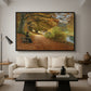A Wooded Path in Autumn, 1902 - Floater Framed Canvas Print