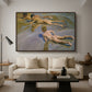 Boys on the Beach, 1910 - Floater Framed Canvas Print