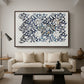 Watercolour for Printed Fabric Design: Wey, c. 1882-1883 - Floater Framed Canvas Print