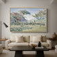 Comblat-le-Château, the Meadow, Opus 161, 1887 - Floater Framed Canvas Print
